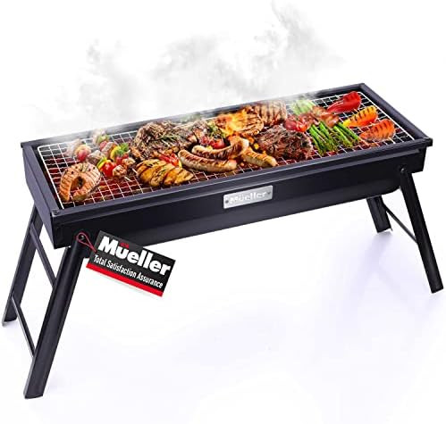 Mueller Portable Charcoal Grill and Smoker, Go-Anywhere Compact Foldable Grill for Travel, Outdoo... | Amazon (US)