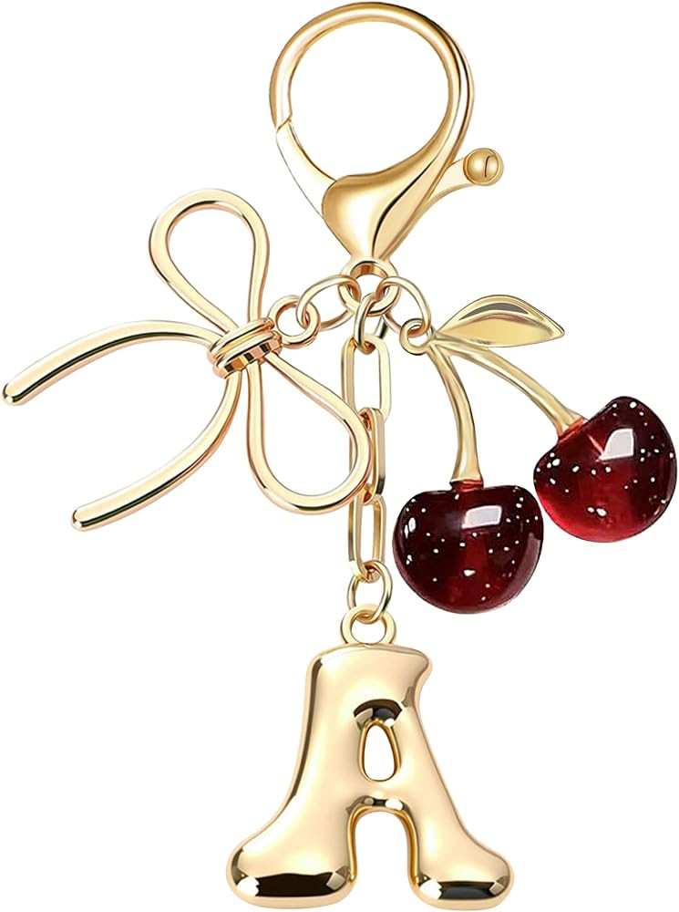 OUMILAN Bubble Initial Keychain Bag Charms for Women | Amazon (US)