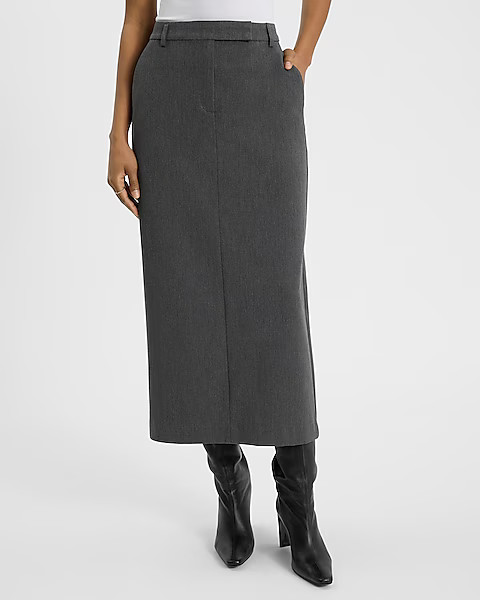 Editor High Waisted Maxi Skirt | Express