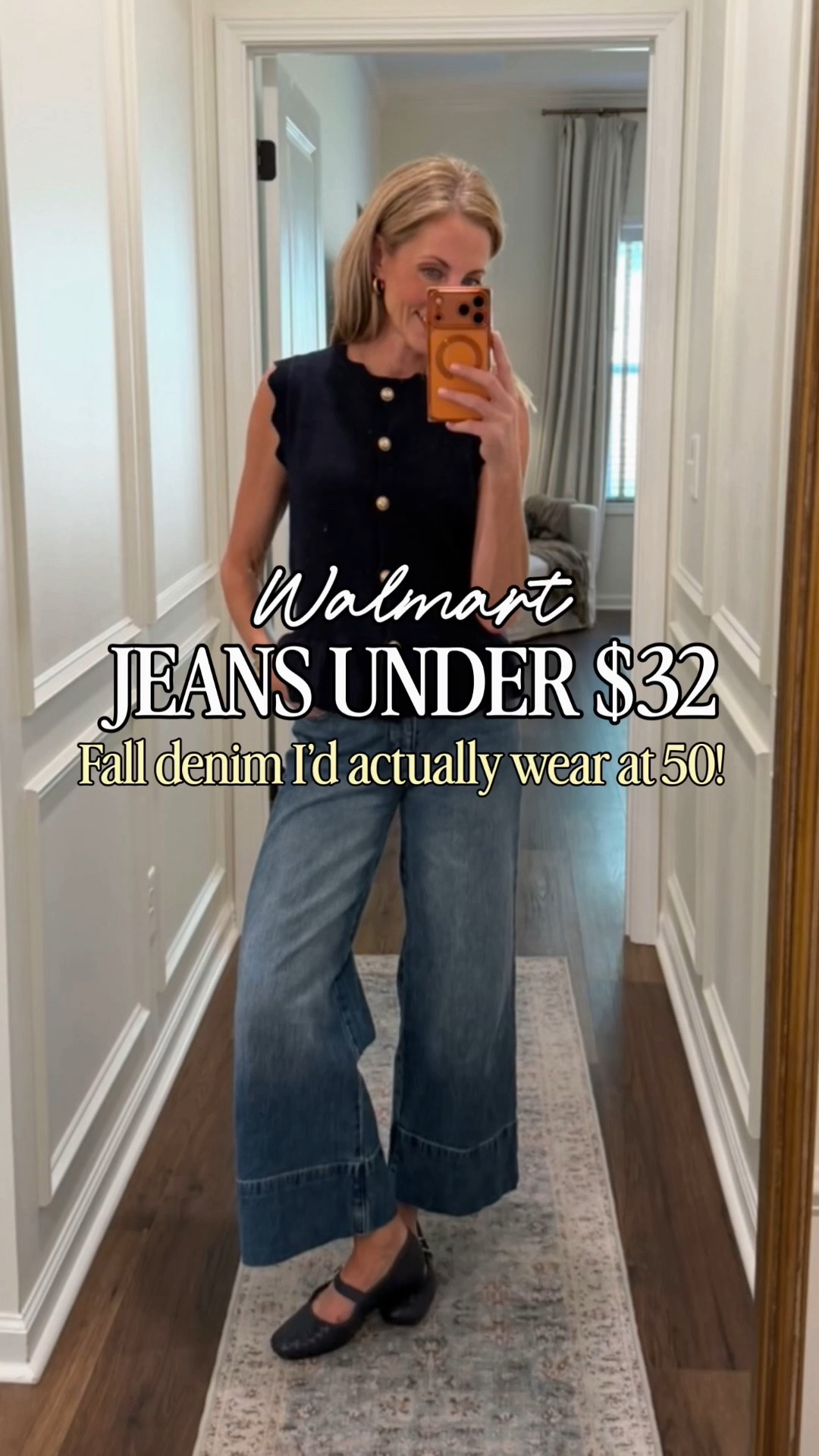 Fall denim is HERE and these Walmart finds are too good to wait on! 🍂 Comment JEANS and I’ll send you all the links!

I found some of the cutest Walmart jeans and fall denim under $32, and I’m wearing a size 0. From wide leg jeans and cropped jeans to straight leg styles, these are such good affordable jeans for everyday fall outfits.

And the tops! 🙌 So many cute Walmart tops for $26 or less that are perfect for fall workwear, teacher outfits, casual fall outfits and everyday style.

If you’re looking for Walmart fall fashion, Walmart new arrivals, affordable fall fashion, fall outfits for women, women over 40 fashion or style over 50, these are easy, budget-friendly pieces you can mix and match all season.

I’m officially stocked and ready for cooler temperatures… now we just need FALL to show up. 😂🍁