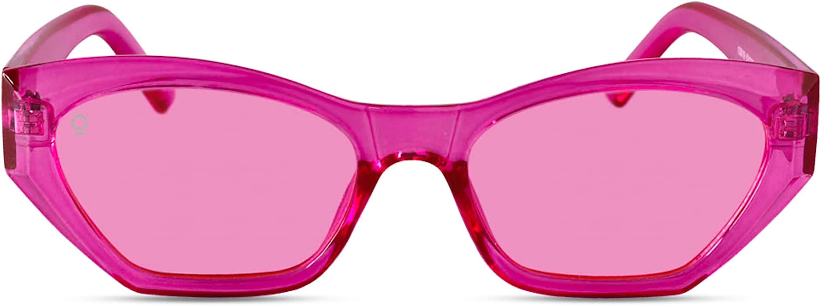 Trendy Sunglasses for Women - Vintage Retro Cateye Y2K Fashion Sun Glasses for Girls | Amazon (US)