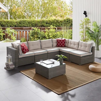 7 Piece Sofa Seating Group With Cushions | Wayfair North America