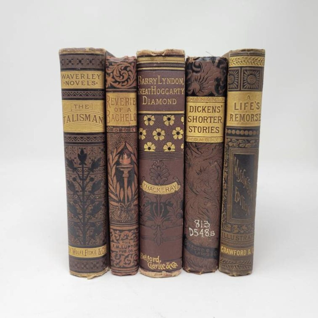 Lot of Antique Decorative Books * Bookcase Display * Instant Library * Staging * Home Accents | Etsy (US)