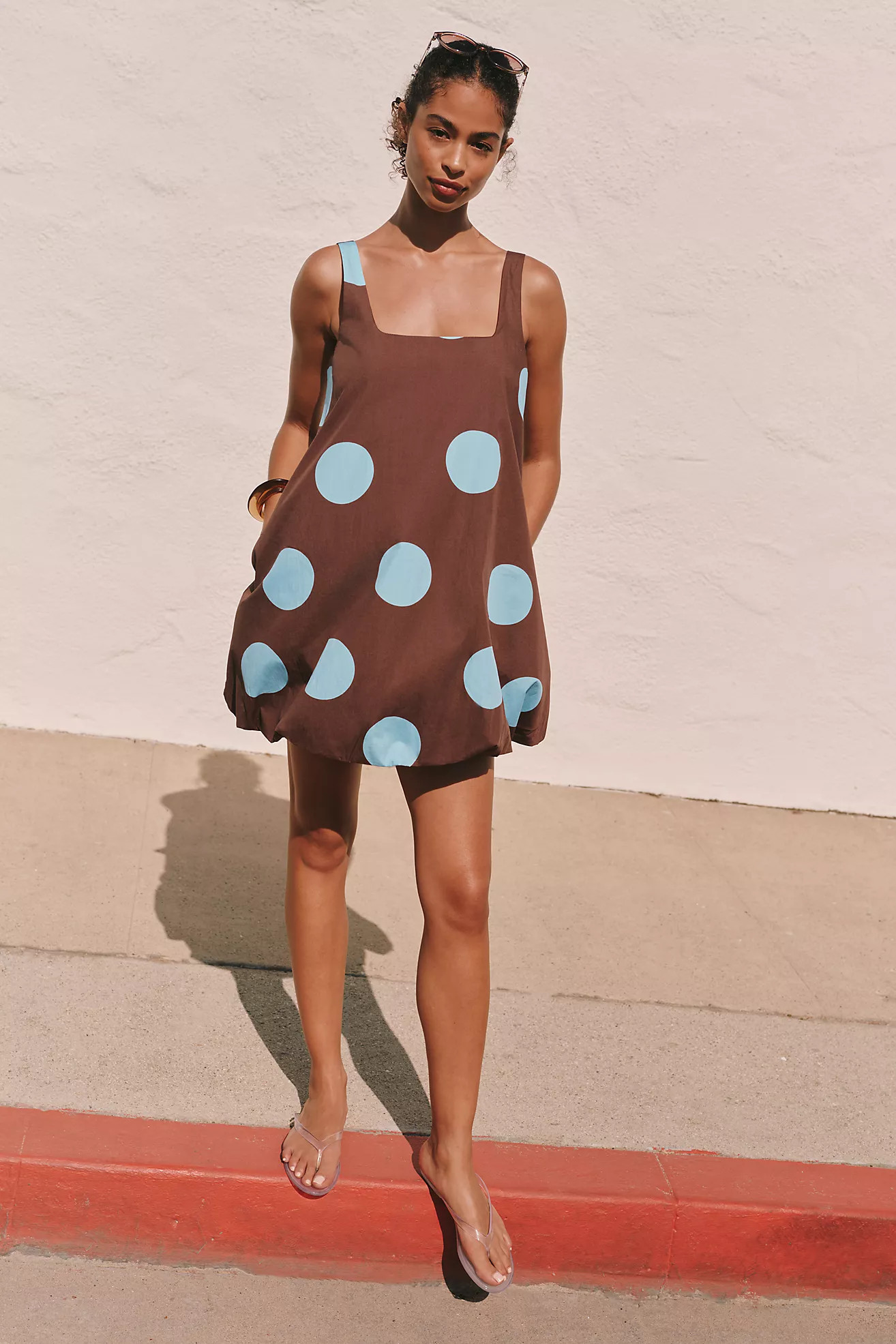 Maeve Poplin Bubble Mini Dress | Anthropologie (US)