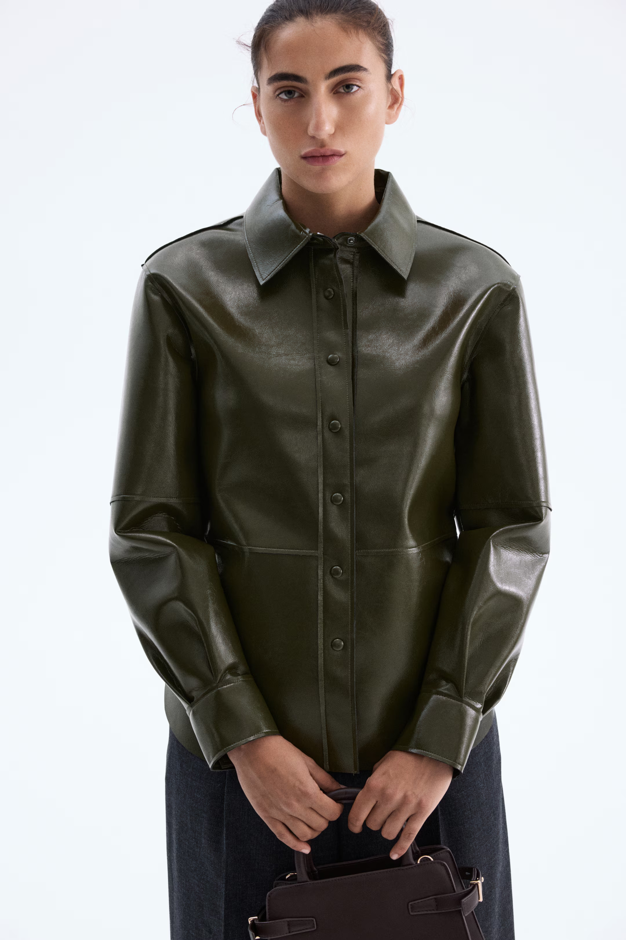 Coated shirt | H&M (UK, MY, IN, SG, PH, TW, HK)