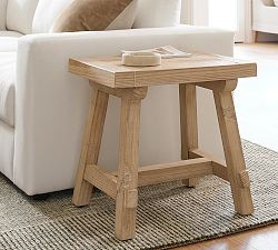 Farmhouse Trestle Rectangular Side Table (24") | Pottery Barn (US)