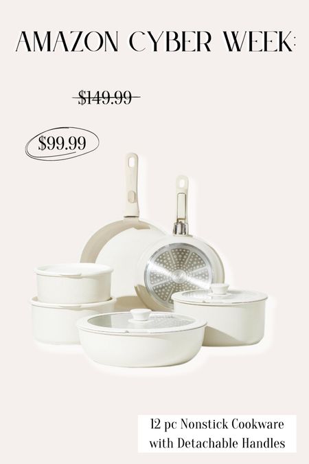 The viral nonstick cookware set with detachable handles is on sale now!

Cyber Monday, cyber week, cyber Monday sale, cyber week sale, must have sale finds, Amazon cyber week, Amazon cyber Monday, aesthetic cookware, nonstick cookware, splurgeworthy cookware, splurgeworthy gift ideas

#LTKhome #LTKCyberWeek #LTKsalealert