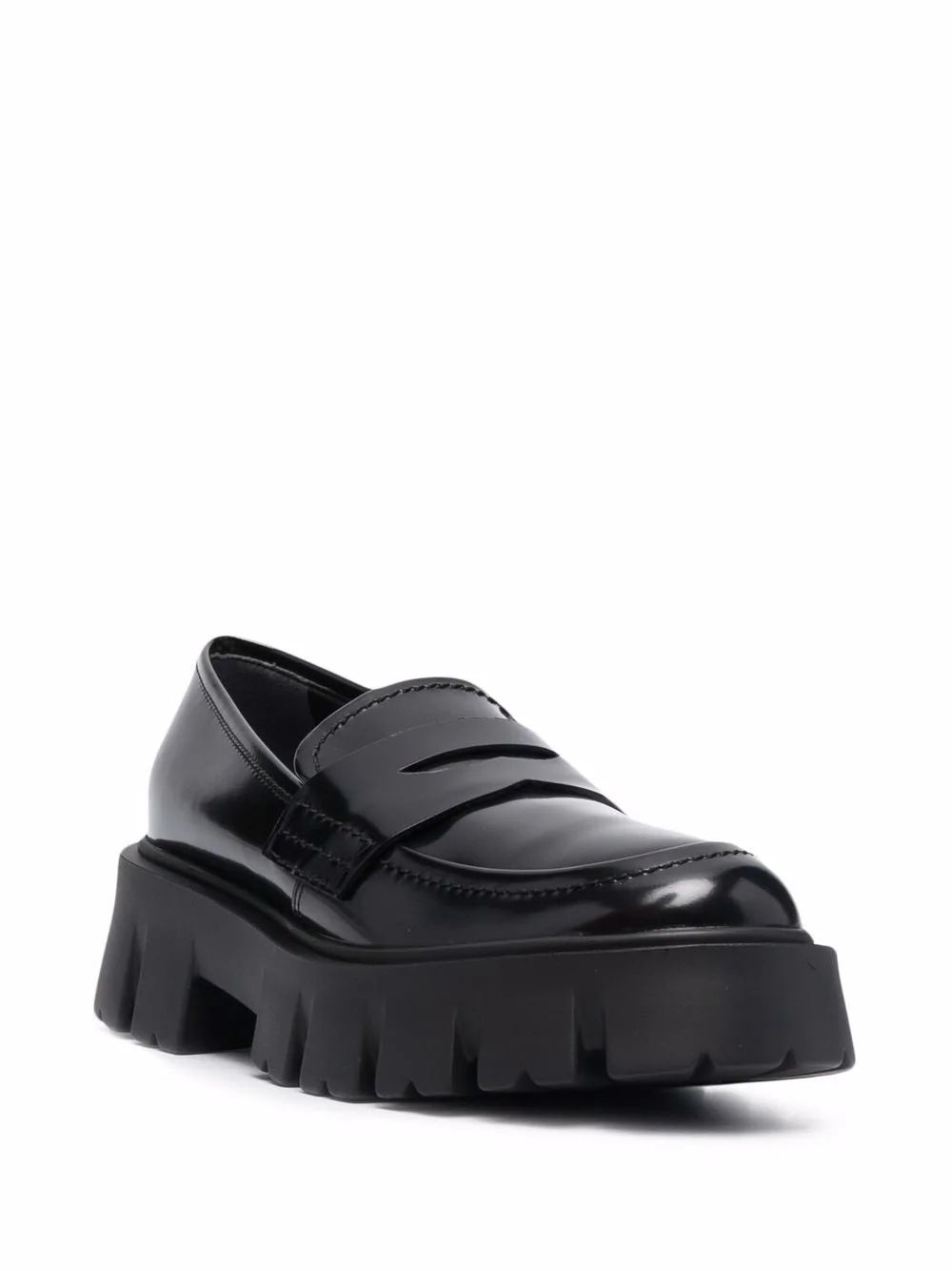 Premiata Wild high-shine Chunky Leather Loafers  - Farfetch | Farfetch Global