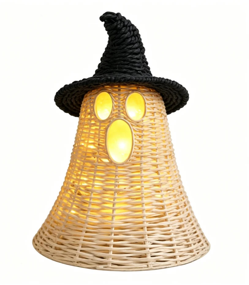 THOPBPRK 11.8 Inch White Ghost with Witch Hat, Ghost Ornaments Holiday Home Decor Halloween Table... | Walmart (US)