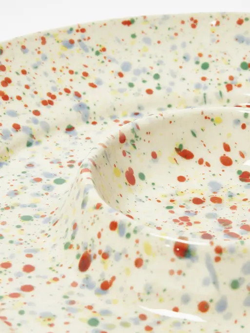 Wini Splatter Ceramic Chip & Dip Serving Bowl | Oliver Bonas (Global)
