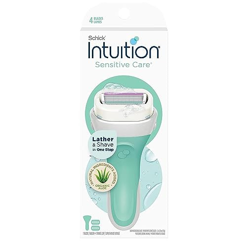 Schick Intuition Razors for Women with Sensitive Skin | 1 Razor & 2 Intuition Razor Blades Refill with Organic Aloe | Amazon (US)