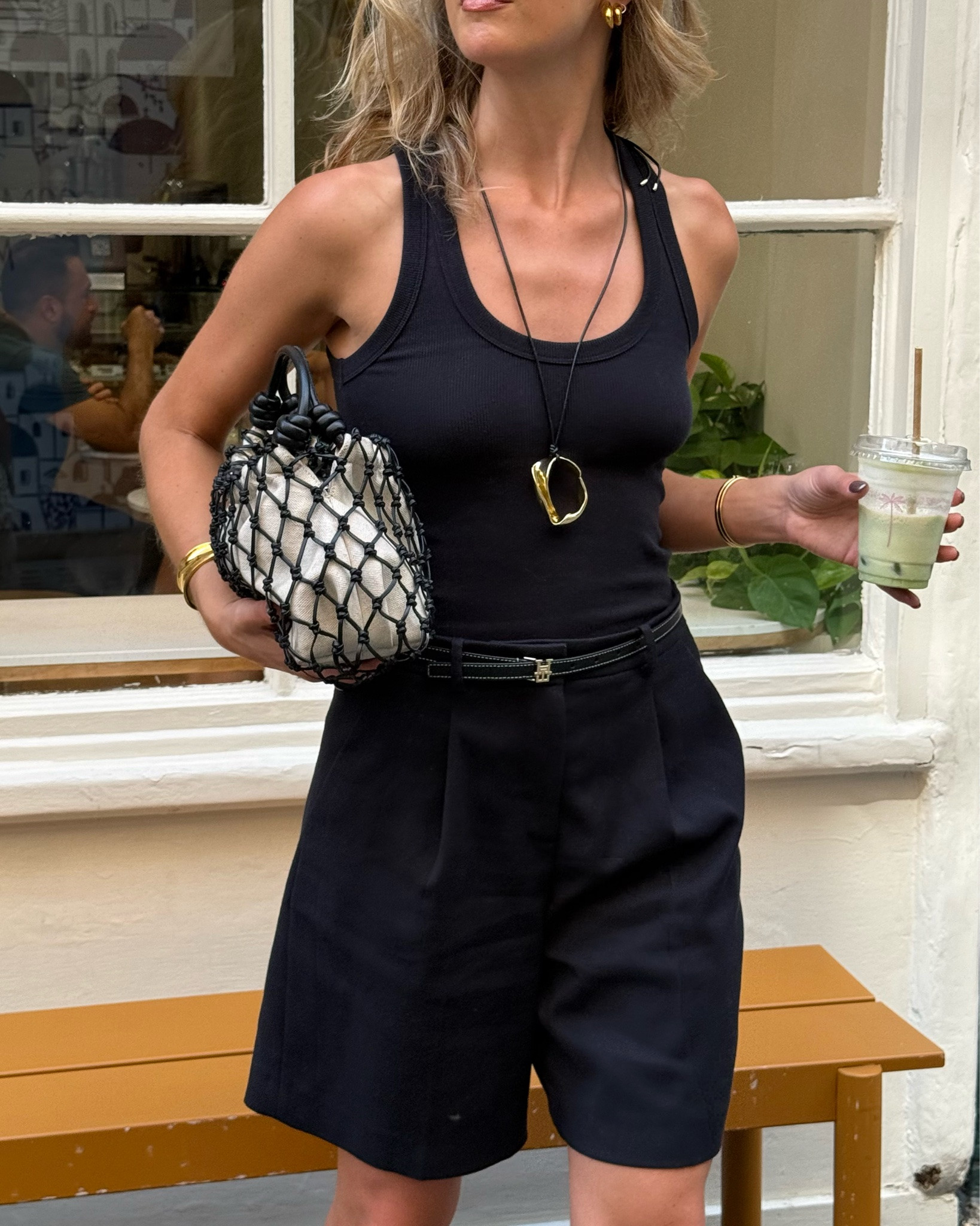 A London summer outfit I always come back to 🖤

Black tank, black vest, basics, cord necklace, Massimo Dutti, Bermuda shorts, black Bermuda shorts, Abercrombie. Macrame bag, summer bag, black flip flops, black belt, Tommy Hilfiger, London outfit, summer ourfit, work look, summer in the city

#LTKuk #LTKsummer #LTKworkwear