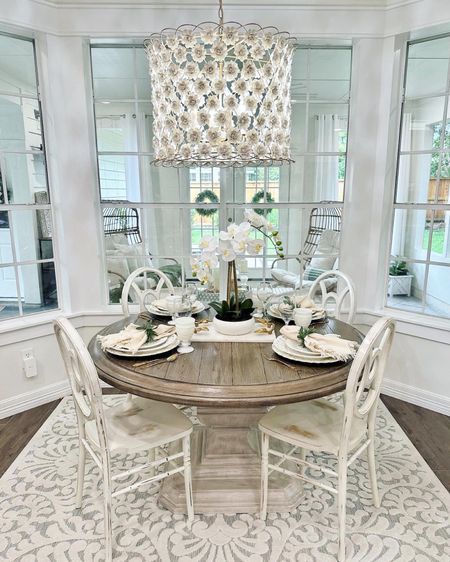 Rise & SHINE! What a gorgeous space to enjoy breakfast each day. Love seeing all the ways @asweetatthetable has transformed her beautiful home! 
#WoodlandsStyleHouse

#LTKstyletip #LTKhome #LTKfamily