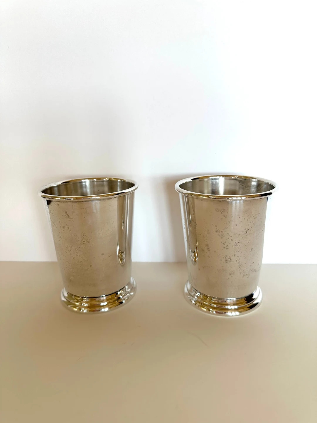 Pair of Vintage Julep Cups by Sheridan, Silver-plated Mint Julep Cups - Etsy | Etsy (US)