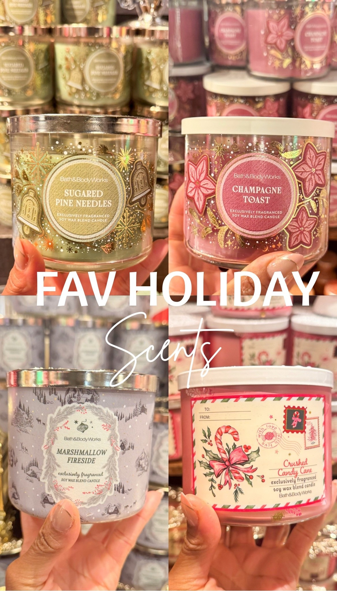 Just a few of my holiday candle faves ✨
Right now they’re BUY 3 GET 4 FREE! 🤯 don’t miss out on this deal! 

bath and body works, bbw candles, holiday candles, christmas candles, candle sale, buy 3 get 4 free, home fragrance, cozy home, gift ideas, holiday gifts, winter scents, aromatherapy, stocking stuffers, home decor

#LTKCyberWeek #LTKHome #LTKHoliday