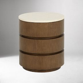 Corhaven Round 3-Drawer Nightstand (19") | West Elm (US)