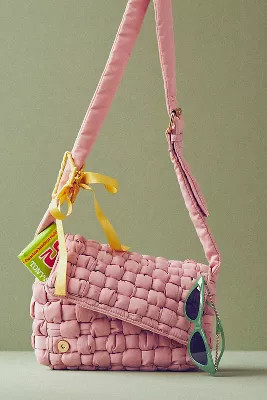 Puffy Woven Crossbody Bag | Anthropologie (US)