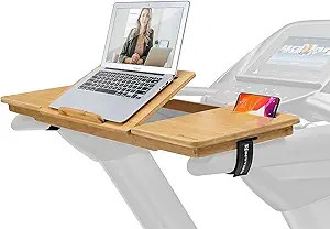 Nnewvante Treadmill Desk Attachment Bamboo Walking Laptop Stand Holder Workstation Adjustable Des... | Amazon (US)
