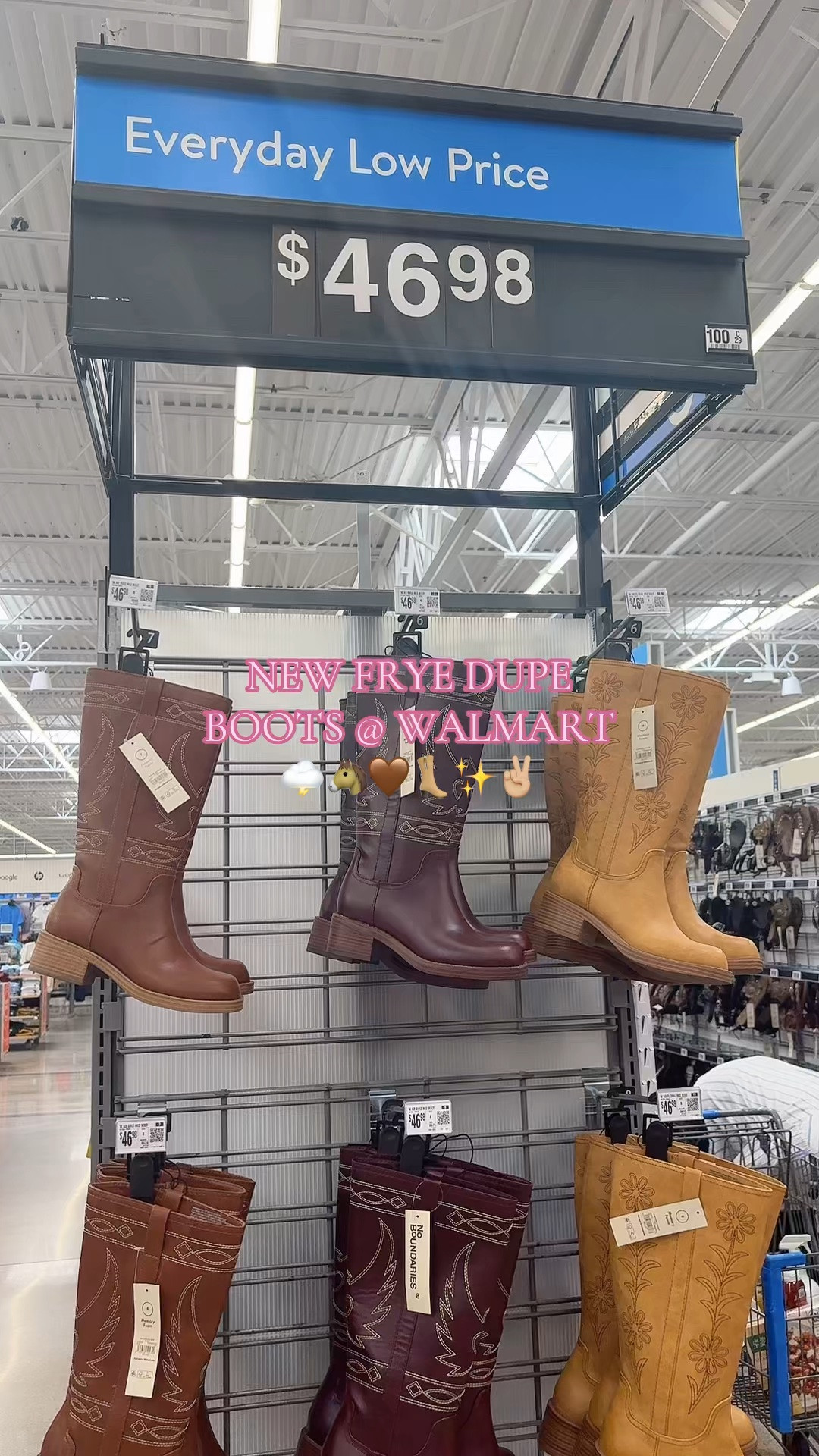 NEW Western Frye Boot Dupes at WALMART 🤎🫶🏼👢🐴🪩🌩️💖✌🏼🩷

#LTKootd #LTKgrwm #LTKdayinmylife