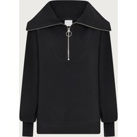 Vine in Black | Ottoman Rib Half-Zip Pullover | VARLEY USA, Black / M | Varley US