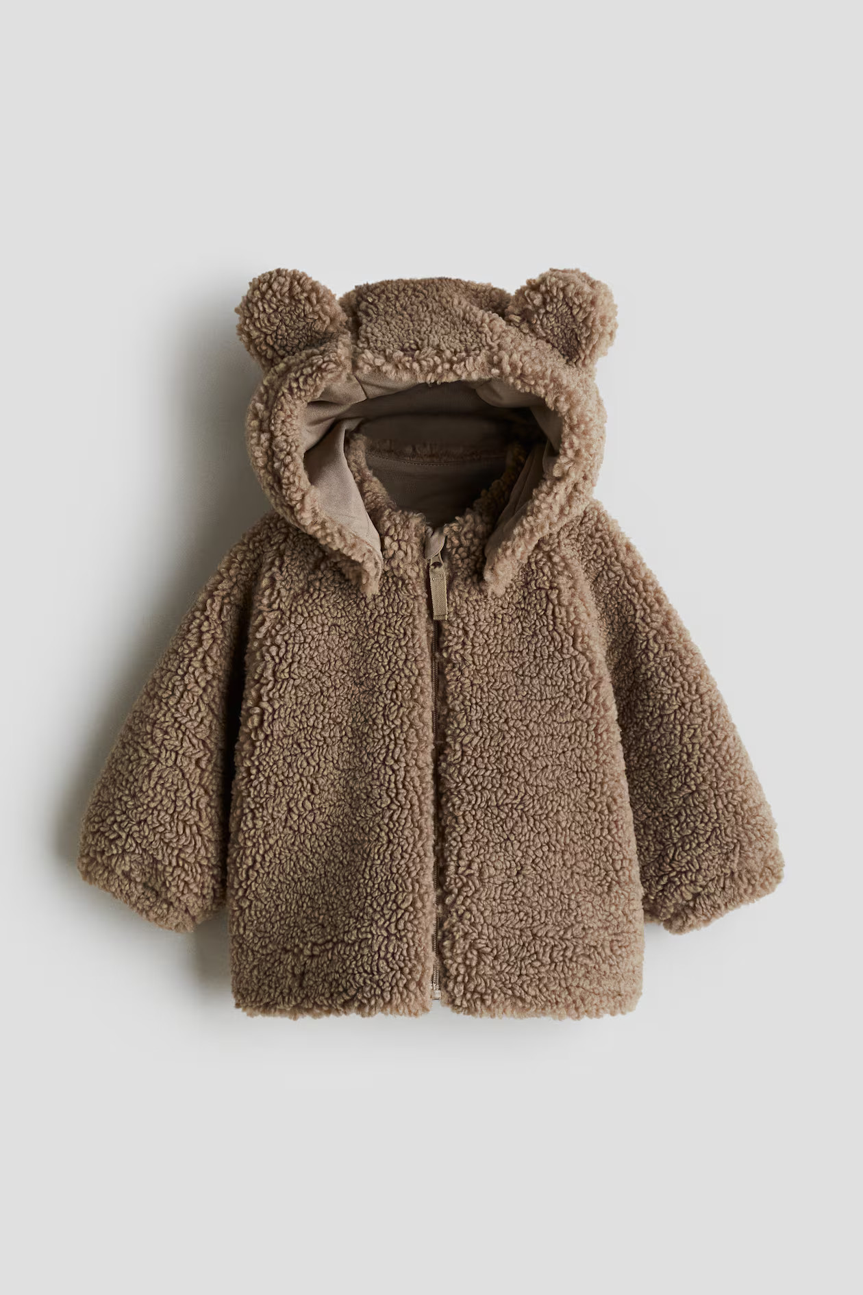 Hoodiejacke aus Teddyfleece | H&M (DE, AT, CH, NL, FI)