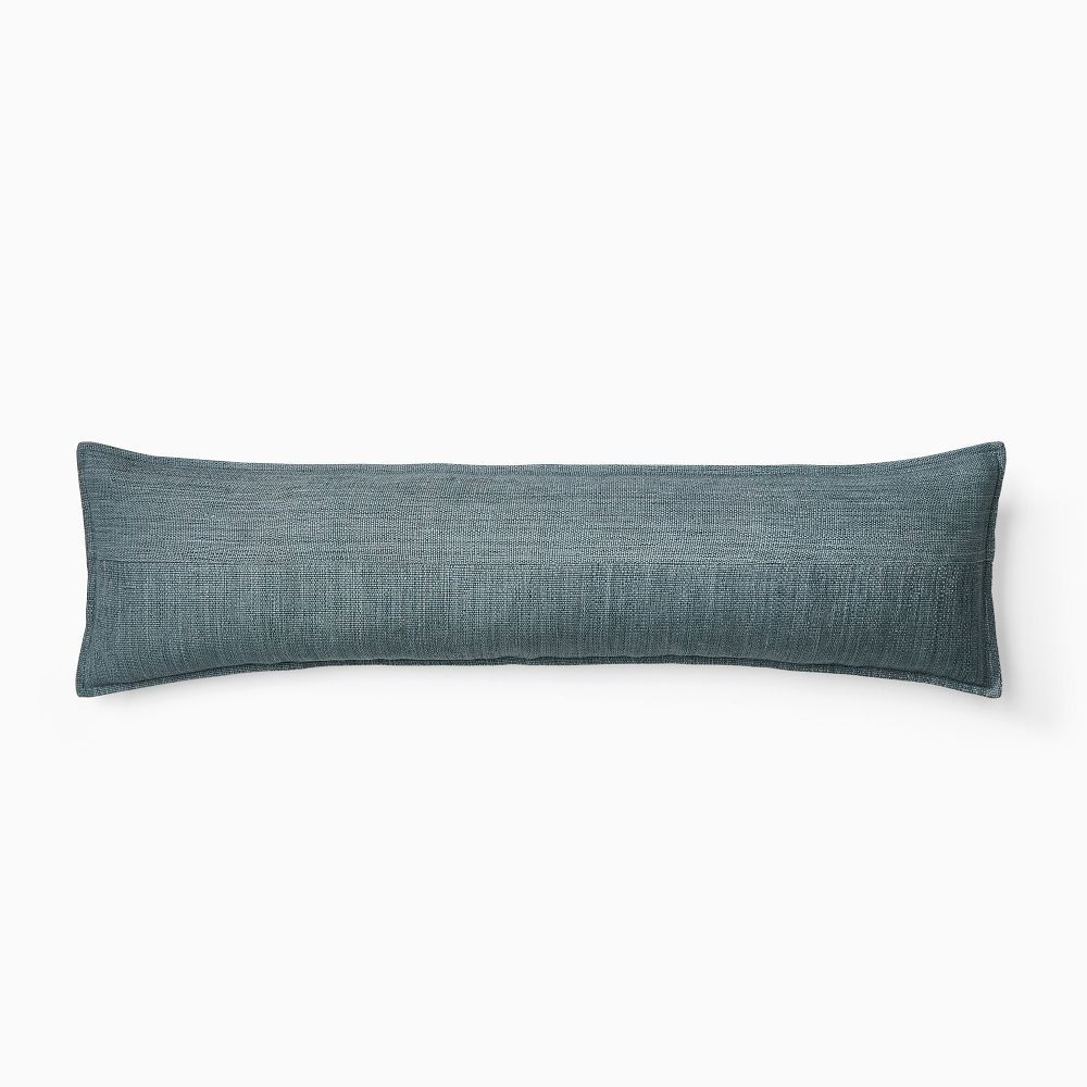 Channeled Weave Lumbar Pillow Cover | West Elm (US)