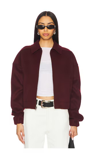 Meg Jacket in Oxblood | Revolve Clothing (Global)