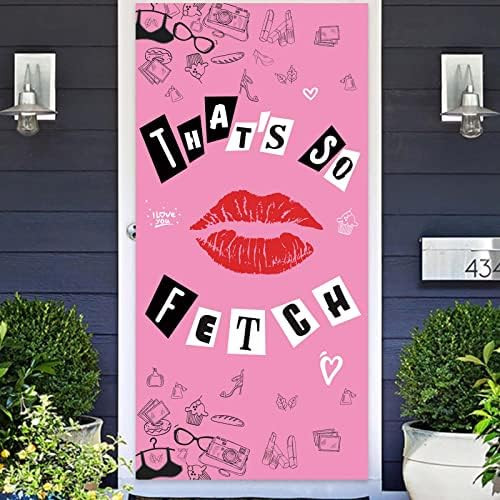 That’s So Fetch Hot Rose Pink Lip Happy Birthday Banner Background Burn Book Theme Decor for Br... | Amazon (US)