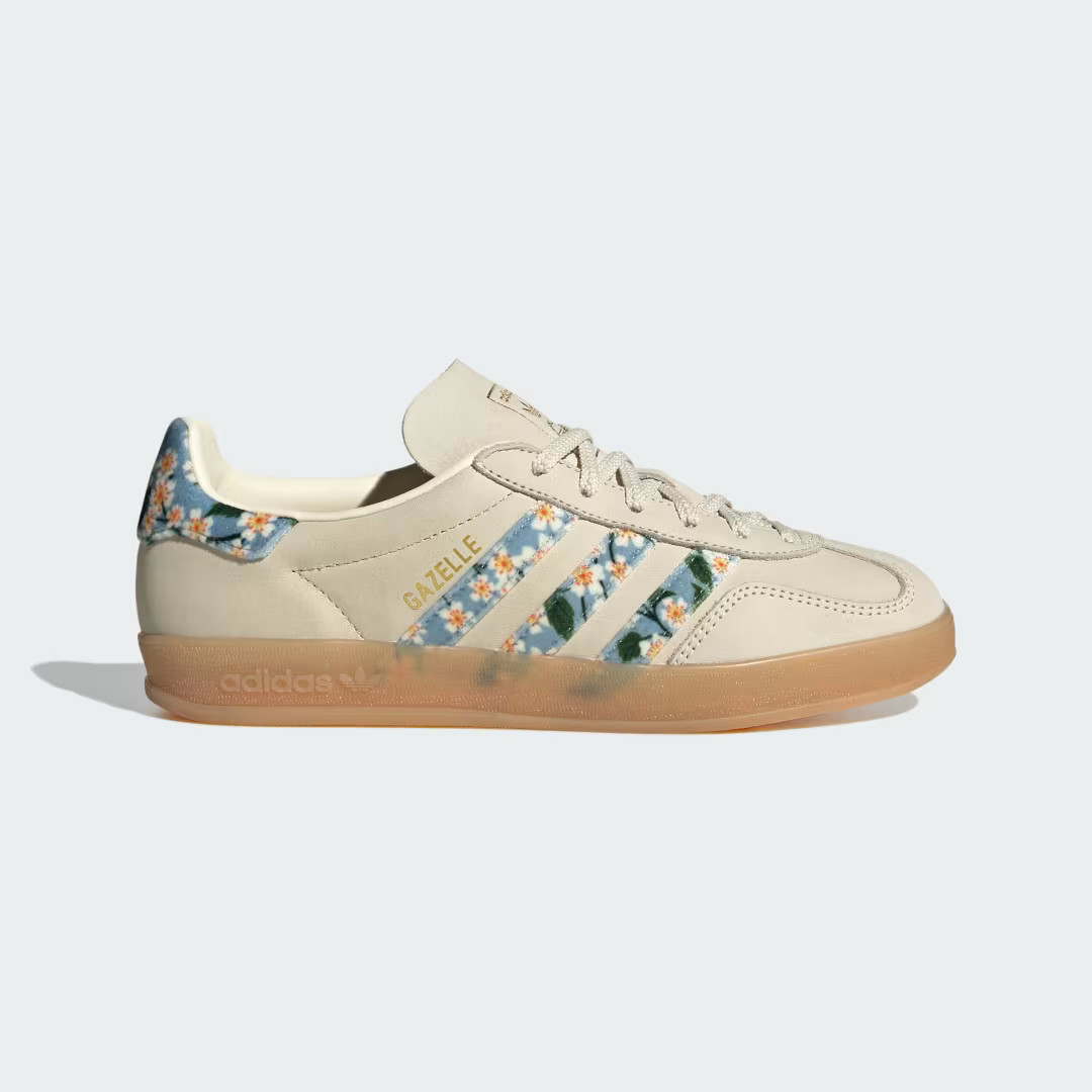 adidas Gazelle Indoor X Liberty London Shoes Cream White M 8.5 / W 9.5 Womens | adidas (US)