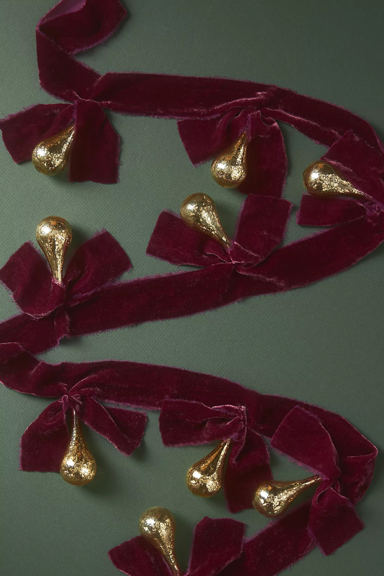Velvet Glass Drop Garland | Anthropologie (US)