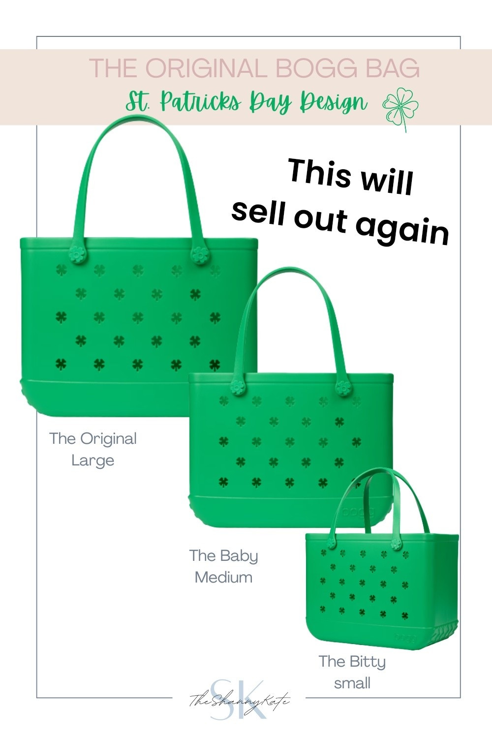 🚨SELL OUT RISK 

These bags sold out quickly last year and will again this year. ☘️

#LTKSeasonal #LTKootd