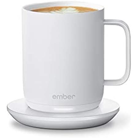 Ember Temperature Control Smart Mug 2, 14 oz, White, 80 min. Battery Life - App Controlled Heated Co | Amazon (US)