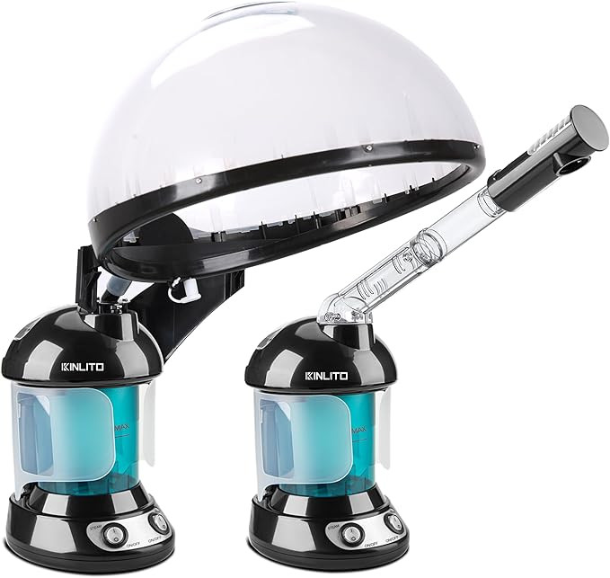 2-in-1 Hair and Face Steamer, Hair Steamer Humidifier for Deep Conditioning & Facial Steamer for ... | Amazon (US)