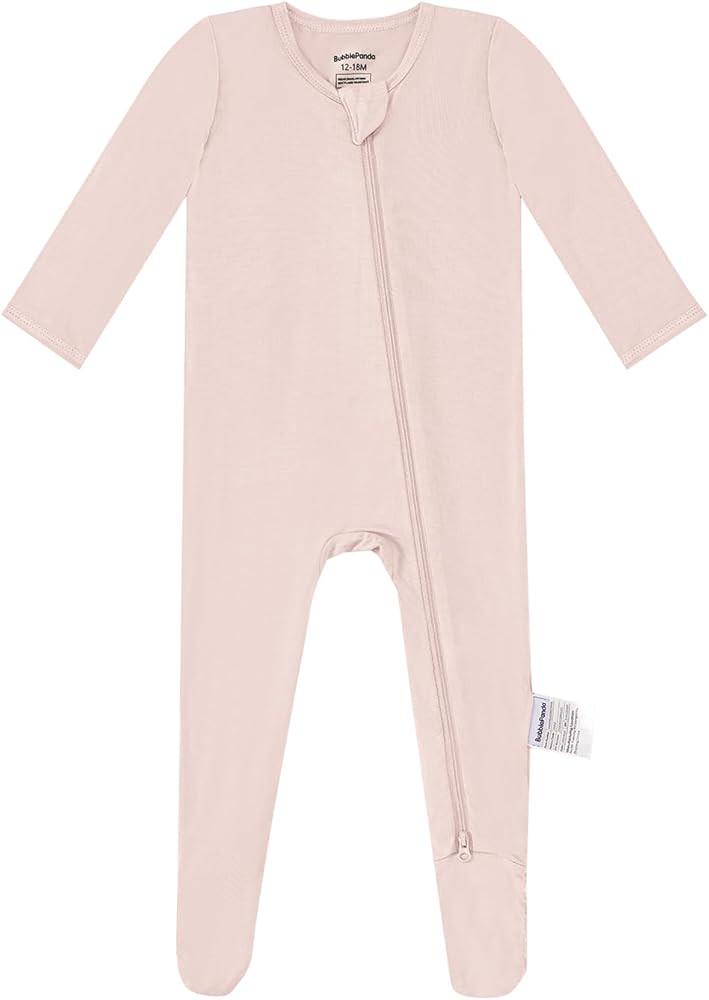 BubblePanda Rayon Made From Bamboo Baby Pajamas Baby Clothes for Boys Girls Unisex Zip-Front Non-... | Amazon (US)