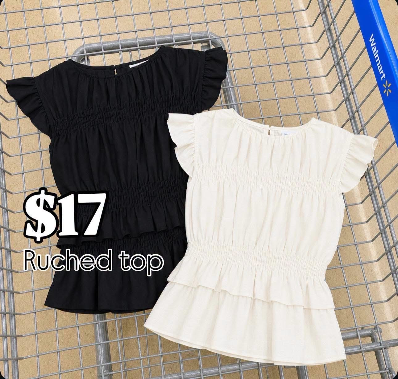 $17 ruched top from Walmart!!

#LTKgrwm #LTKmomlife #LTKootd