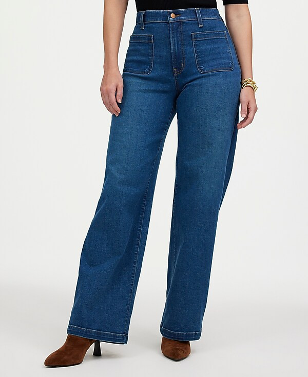 The Curvy Emmett Wide-Leg Jean: Patch Pocket Edition | Madewell | Madewell