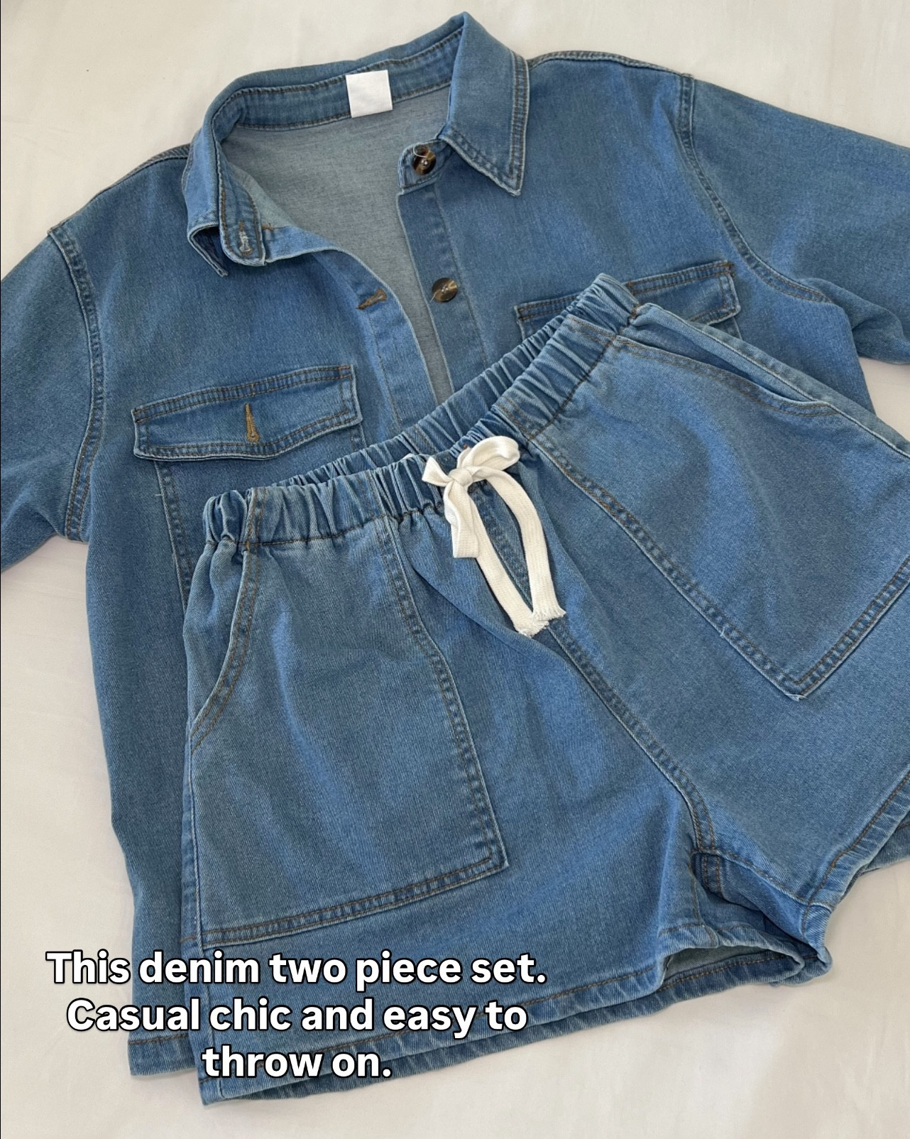 This denim two piece set!!! Wearing medium 

#LTKFindsUnder100 #LTKSeasonal #LTKStyleTip