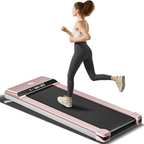 UMAY Fitness 512 Walking Pad, Under Desk Treadmill for Home and Office, Portable Walking Treadmill, Ultra Quiet 2.5 HP Brushless, 16.5x45.7” Wide Running Belt, 300LBS Capacity | Amazon (US)