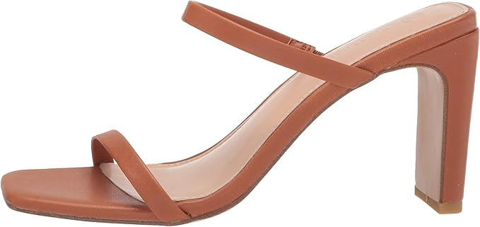 The Drop Women's Avery Square Toe Two Strap High Heeled Sandal | Amazon (US)