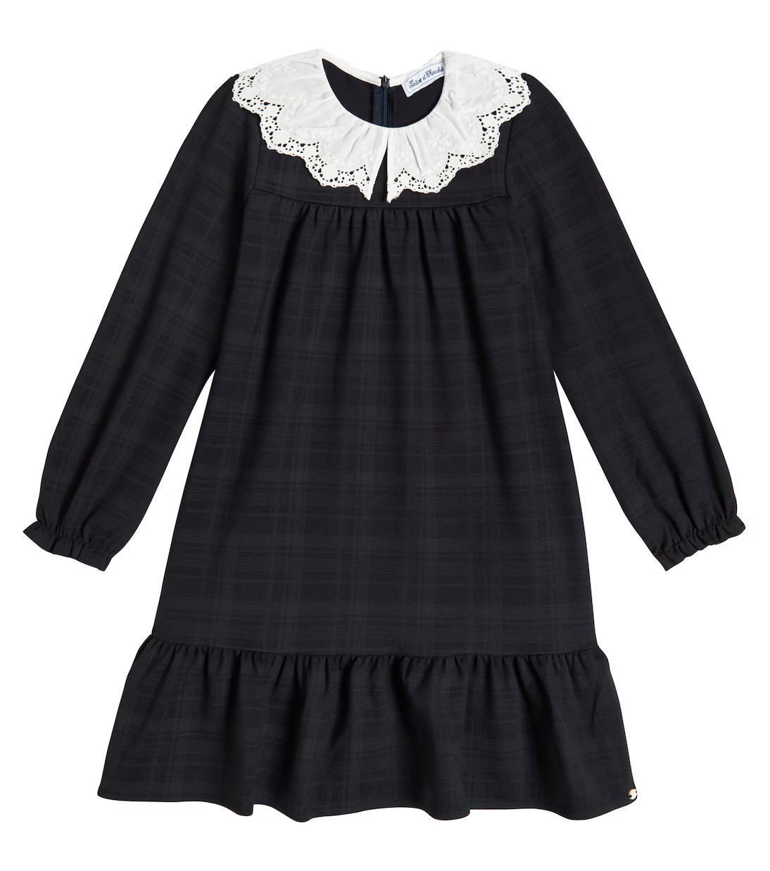 Checked ruffle-trimmed dress | Mytheresa (US/CA)