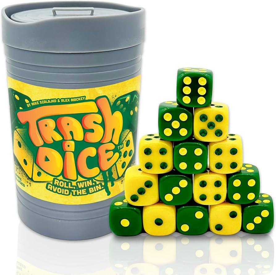 Big Discoveries Trash Dice - Fast-Paced Family Dice Game | Exciting 2-Player Board and Dice Game ... | Amazon (US)