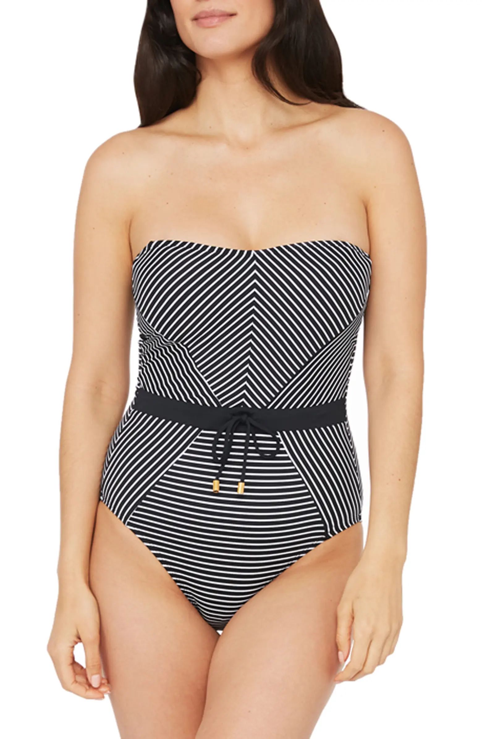 Pin Bandeau One-Piece Swimsuit | Nordstrom