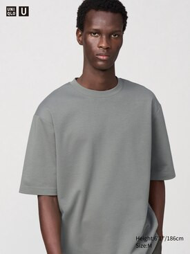 UNIQLO U AIRISM COTTON OVERSIZED CREW NECK HALF SLEEVE T-SHIRT | UNIQLO AU | Uniqlo Australia
