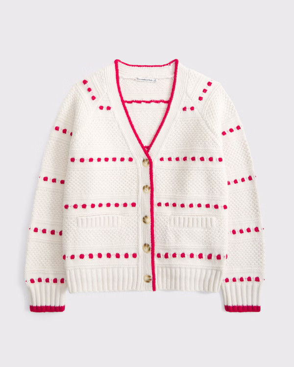 Dad V-Neck Cardigan | Abercrombie & Fitch (US)