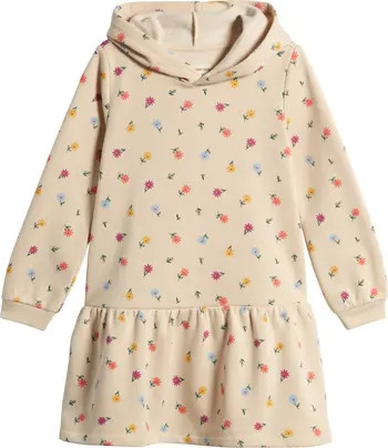 Tucker + Tate Kids' Long Sleeve Hooded Fleece Sweatshirt Dress | Nordstrom | Nordstrom
