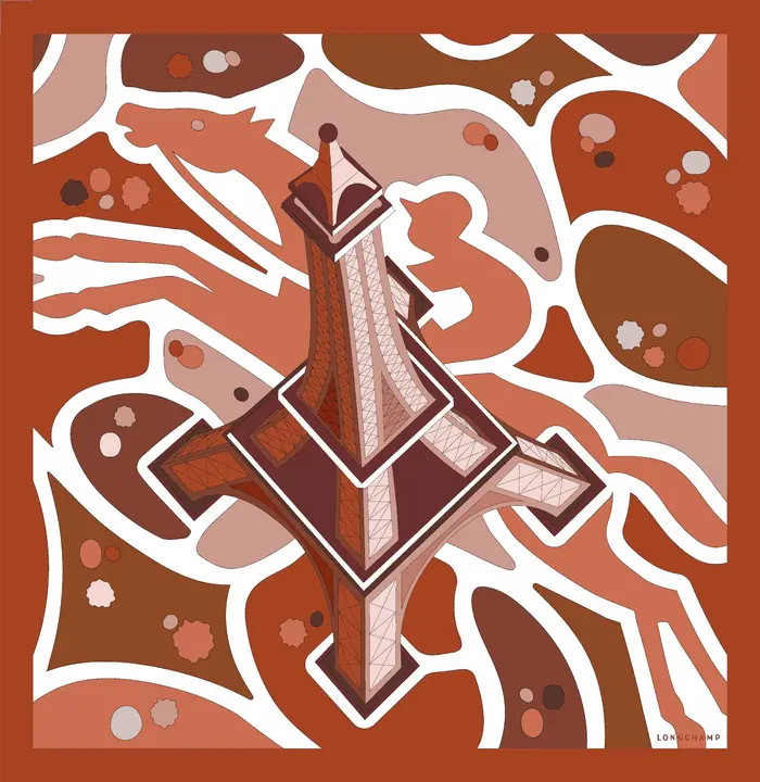 Eiffel Tower Rider Silk Square Scarf | Nordstrom