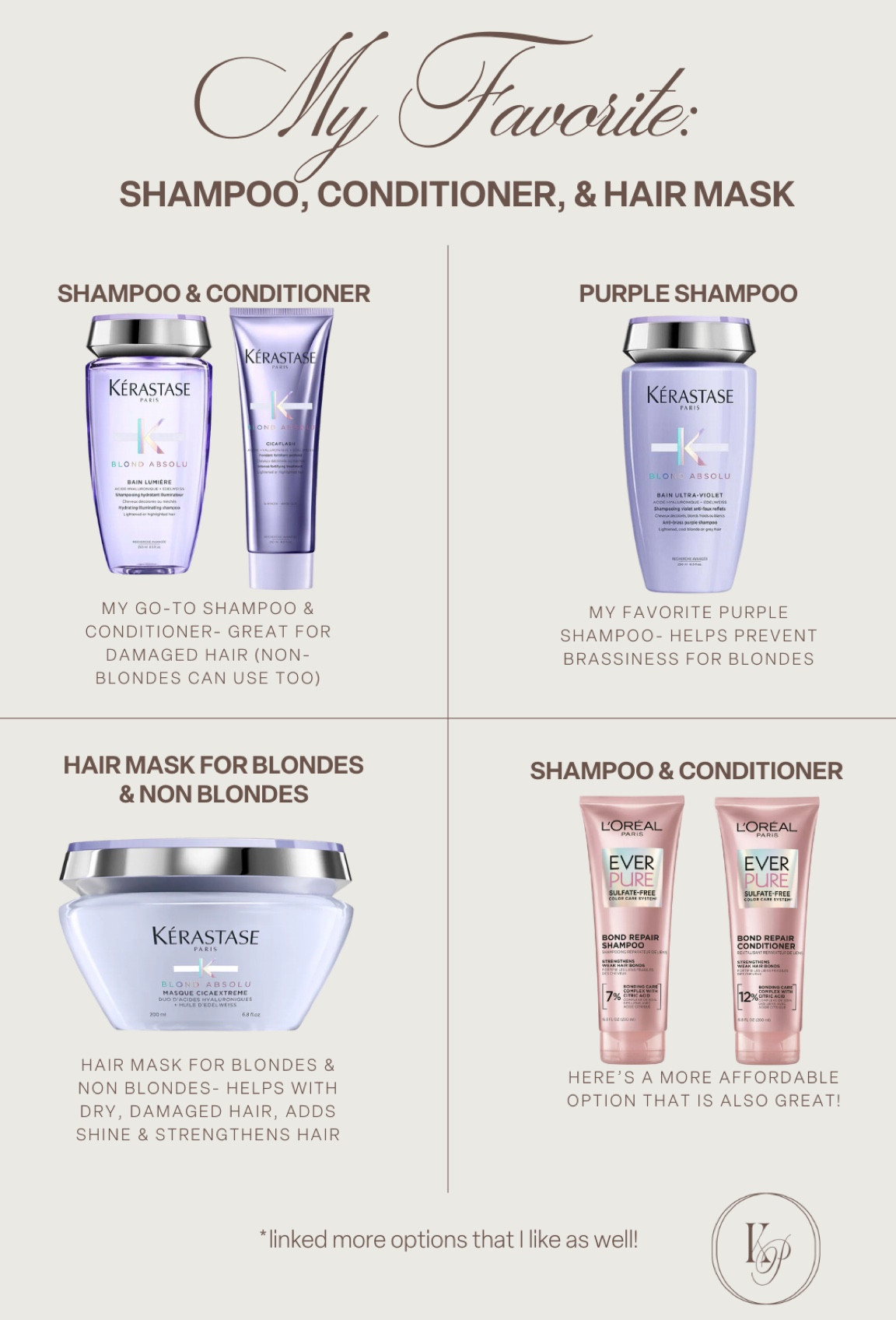 Hair routine: favorite shampoo, conditioner , & mask 