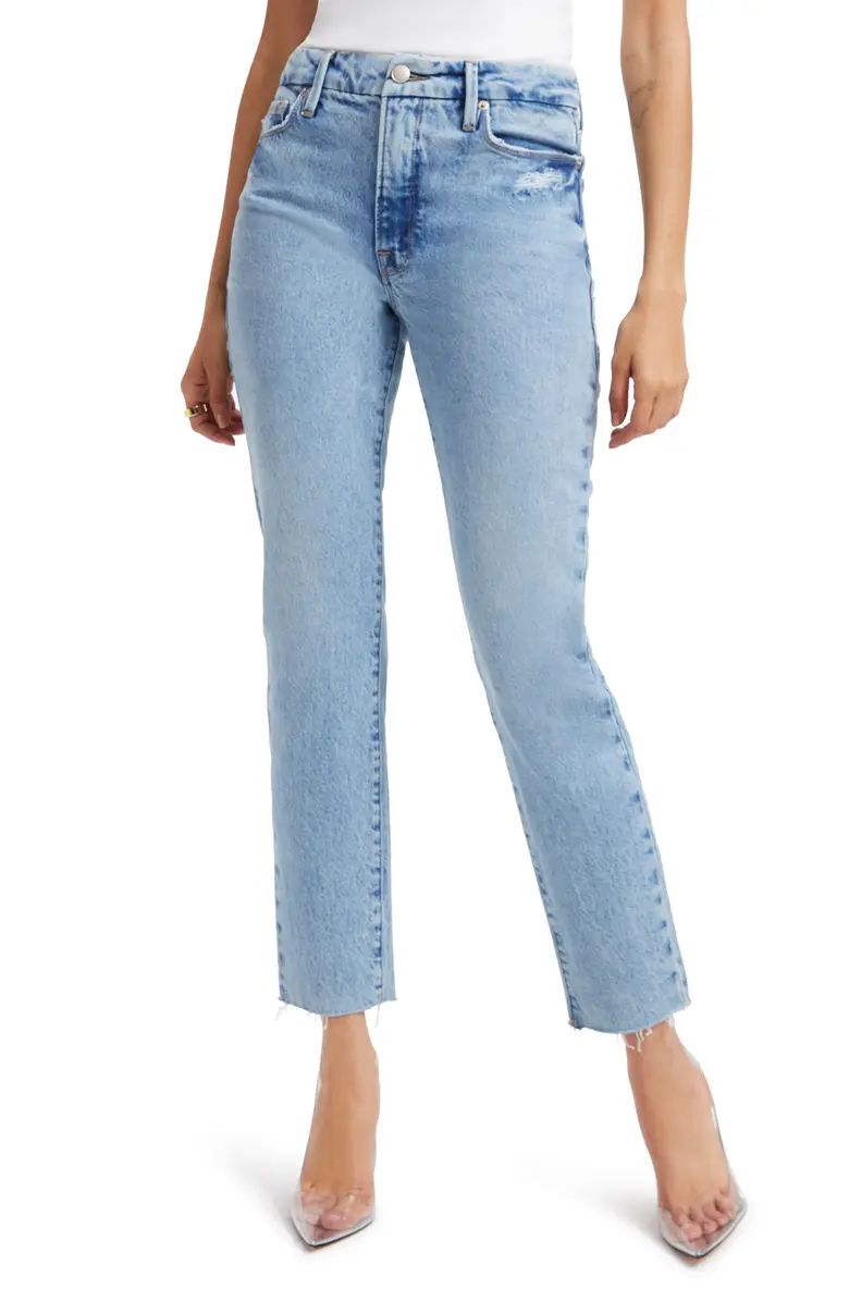 Good Classic High Waist Crop Straight Leg Jeans | Nordstrom