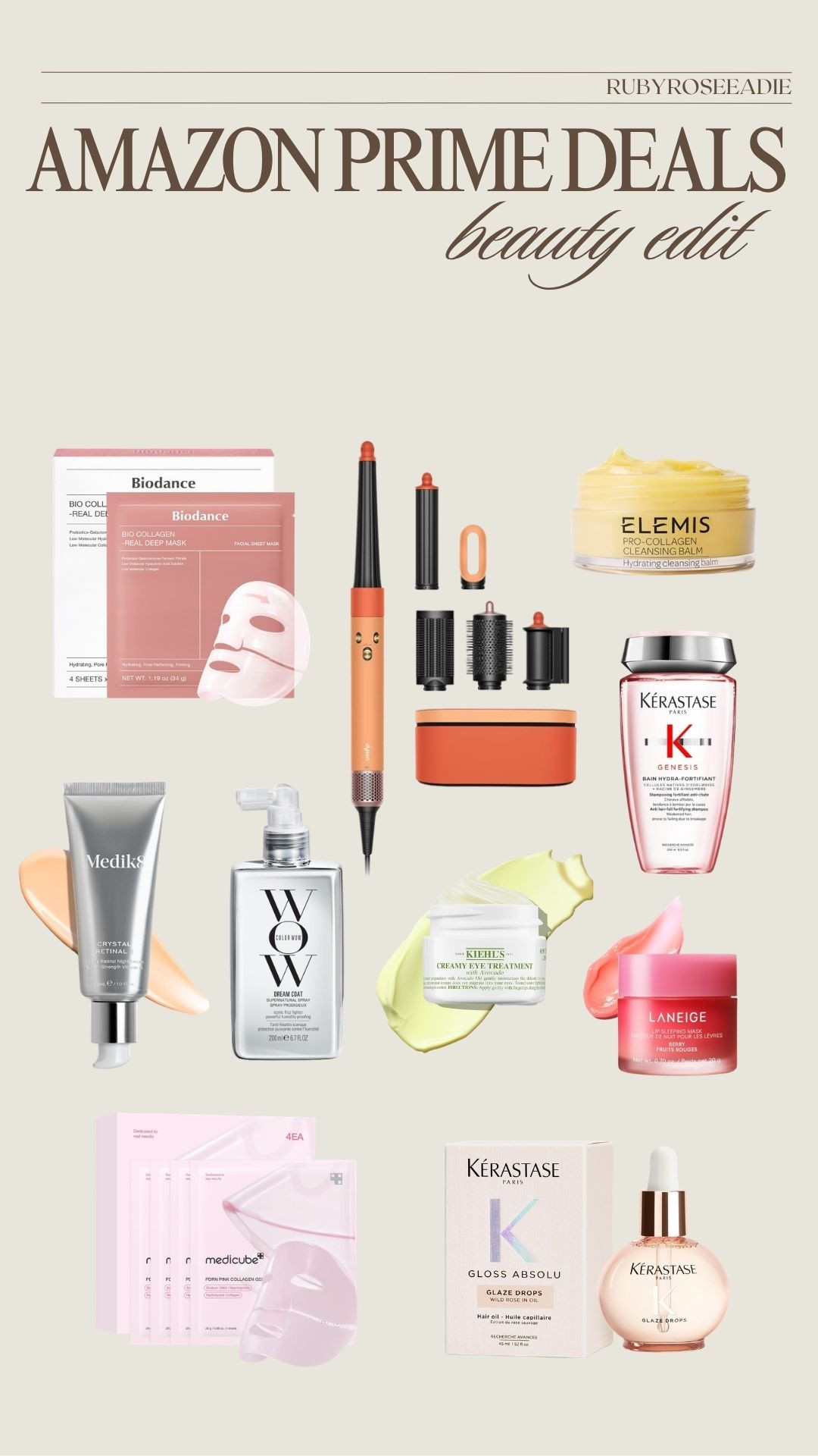 Amazon Prime Beauty Deals! 

Skincare Favourites, Haircare Essentials, Biodance Collagen Masks, Elemis Cleansing Balm, Medic8 Retinol, Kiehl’s Eye Cream, Laneige Lip Mask, Kerastase Haircare, Hair Oil, Hair Styling Tools, Air Styler, Hydrating Skincare, Anti-Ageing Beauty, Self-Care Essentials. 

 #LTKuk #LTKbeauty #LTKsale