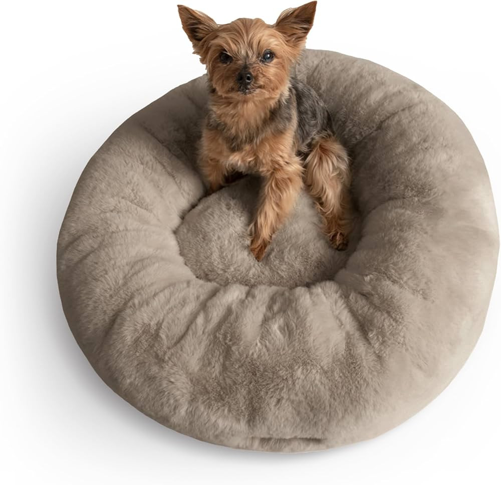 UnHide Floof Pet Bed - Small (23" x 8") - Extra Soft Dog Bed - Removable Faux Fur Cover - Machine... | Amazon (US)